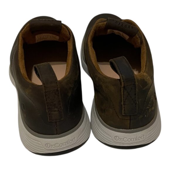 Dr. Comfort Mens 8.5 Roger Brown Leather Podiatric Orthopedic Sneakers NEW - Picture 3 of 5